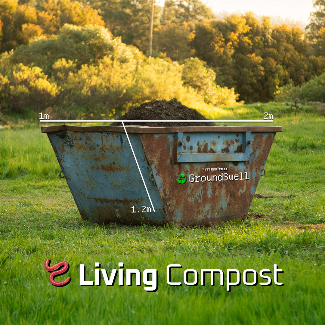 2000L 🪱 Living Compost - 🚚 Skip Delivery - 2 Cubes(m³) (SAVE R1130)